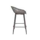 Jamesdar Kurv Steel Counter Stool 2 Piece Set B07ZG44L3C - Warm Gray - Brand New