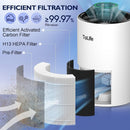 Air Purifiers Bedroom HEPA Air Cleaner For Pets Allergies TZ-K1 - White - Like New