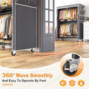 Raybee Clothes Rack Cover Rolling Portable Closet Storage - Brand New