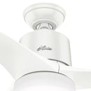 HUNTER FAN 54 IN CONTEMPORARY FRESH WHITE INDOOR CEILING FAN - WHITE - Like New