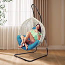 SORBUS DURABLE HAMMOCK CHAIR STAND STEEL PORTABLE STAND 330LBS SW-STND1A - BLACK - Like New