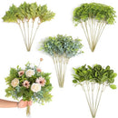 GAATEEK ARTIFICIAL GREENERY STEMS BOX SET - 30PCS WITH 4 KINDS OF MIXED - GREEN - Like New
