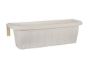 APOLLO EXPORTS INTERNATIONAL AP-30312 23.5" RAILING PLANTER, RATAN LOOK - WHITE - Like New