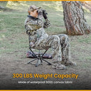 ARROWHEAD OUTDOOR 360° DEGREE SWIVEL HUNTING CHAIR STOOL SEAT, FOREST GREEN - Like New