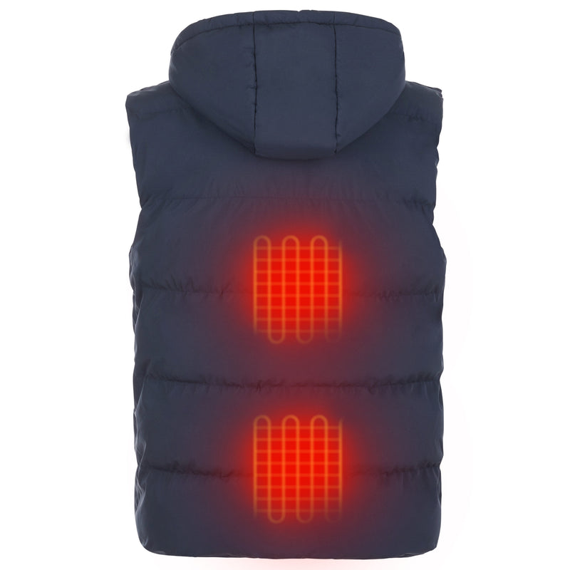 HELIOS PAFFUTO HEATED VEST – UNISEX - SIZE: MEN M - NAVY - Like New