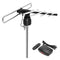 1byone Outdoor HD TV Antenna 85 Mile Range 360 Degree Rotating 49.2ft - Black Like New