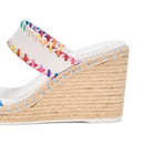 KL153005 KARL LAGERFELD WOMEN'S CARCEL DOUBLE STRAP WEDGE SANDAL SIZE 10 - Like New