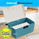 SereneLife Lockable Storage Container 6.5 Gallon Box Lock B0CC754ZYT - Bluee - Brand New