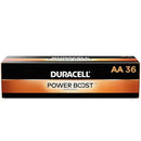 DURACELL COPPERTOP AA ALKALINE BATTERIES BOX OF 36 BATTERIES - BLACK/GOLD - Brand New