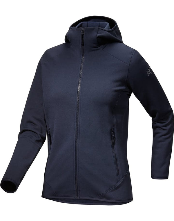 ARC'TERYX WOMEN'S KYANITE HOODED FLEECE JACKET - SIZE: XS - BLACK SAPPHIRE - Brand New