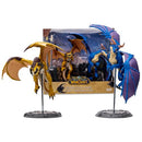 McFarlane Toys Bronze Proto-Drake and Blue Highland Drake 2pk 1:12 Gold Label - Like New