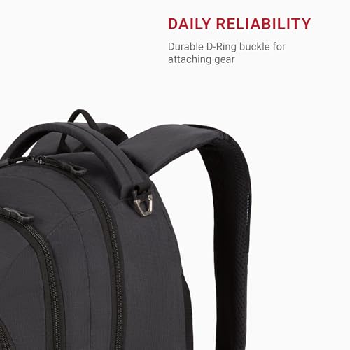 SwissGear 1186 Bungee Backpack, Grey (Laptop Version), 17.75 inch - Brand New