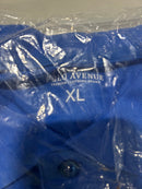 POLO AVENUE ROYAL BLUE SHORT SLEEVE POLO - SIZE: MEN XL - ROYAL BLUE - Brand New