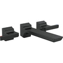 DELTA FAUCET T3599LF-BLWL PIVOTAL TWO HANDLE WALL MOUNT LAVATORY TRIM - BLACK - Like New