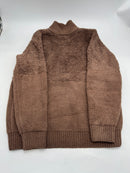 BAREFOOT DREAMS COZYCHIC MIXED SHEARLING PULLOVER - SIZE: WOMEN S - CHESTNUT - Brand New