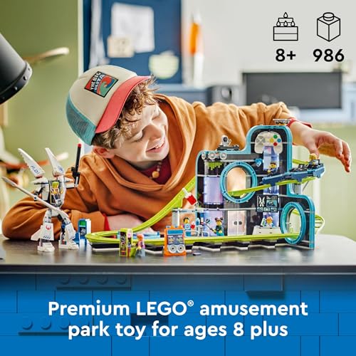 LEGO CITY ROBOT WORLD ROLLER COASTER BUILDING SET - 60421 - MULTICOLOR - Like New