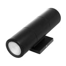 HOME ZONE SECURITY LED MODERN WALL & PORCH SCONCE LIGHT 2-SET - BLACK - Like New