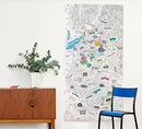 Brooklyn XXL Coloring Poster by OMY - Brand New