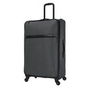 SKYLINE SOFTSIDE LARGE CHECKED SPINNER SUITCASE EXPANDABLE LUGGAGE - GRAY - Like New