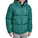 CHAMPION MEN'S QUILTED FULL-ZIP HOODED PUFFER JACKET XL RAIN FOREST GREEN - Like New