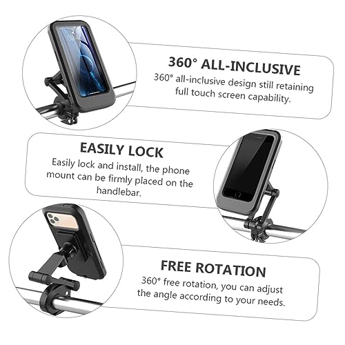 ULTECHNOVO 1PC HOLDER SMARTPHONE PHONES PHONE BRACKET BIKE MOUNT - BLACK - Like New