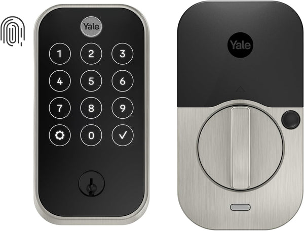 Yale Assure Lock 2 Touch - Fingerprint Keypad Door Lock - Satin Nickel Like New