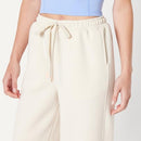 AMAZON ESSENTIALS WOMEN'S ATHLETIC HIGH RISE LOOSE FIT PANT LIGHT BEIGE S - Like New