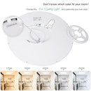 BRIGHTEVER 19" LARGE FLUSH MOUNT CEILING LIGHT FIXTURES XD420-06 - WHITE - Like New