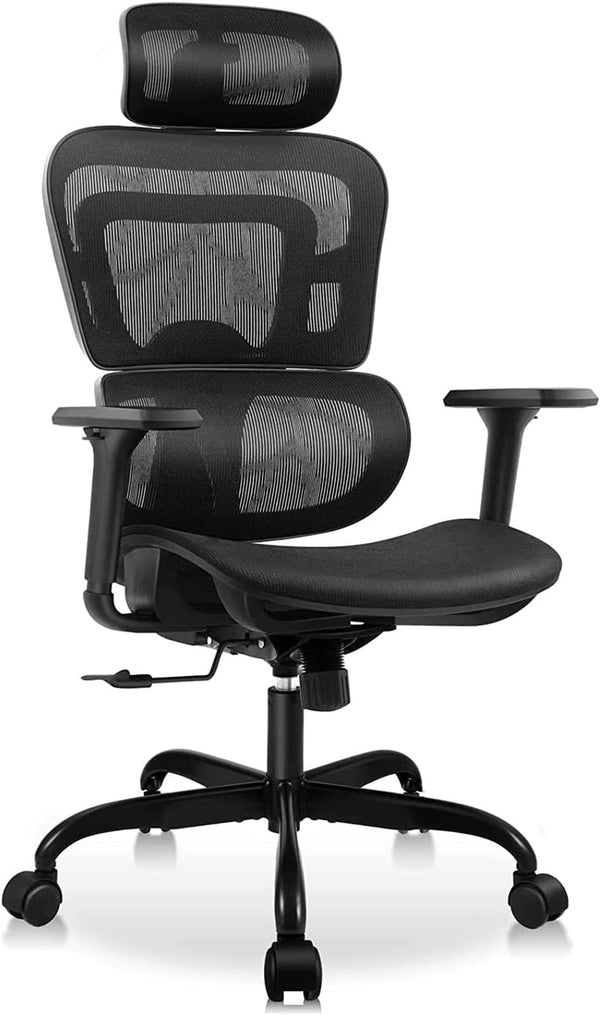 KERDOM ERGONOMIC OFFICE BREATHABLE MESH DESK GAMING CHAIR - - Scratch & Dent