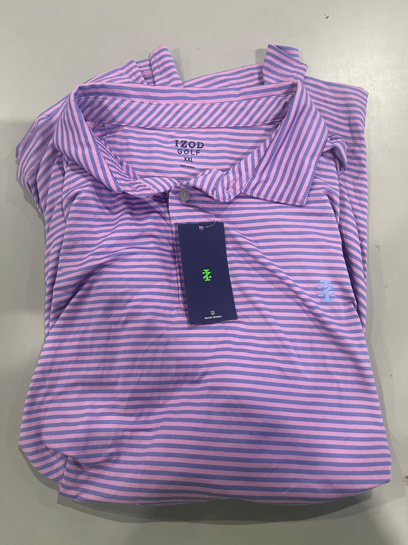 IZOD SS CLUBHOUSE BAR POLO - SIZE: MEN XXL - ORCHID - Brand New
