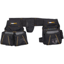 TOUGHBUILT - CARPENTER TOOL BELT WITH POCKETS AND 2 HAMMER HOLDERS - BLACK - Brand New