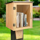 HAFTKD OUTDOOR LIBRARY BOOK BOX LITTLE LIBRARY SHARING BOOKS - SIZE 1 - WOOD - Like New
