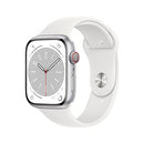 Apple Watch Series 8 GPS Cell 45mm Alu Case White Band MP4W3LL/A - Like New
