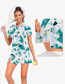 FKEEP Women's Tennis Golf Dress Outfits Athletic Workout Dress with Shorts - L - Brand New
