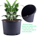 Acdeyaca 4.3 Gallon Large Plastic Pots,7pcs B09N1D58R4 -Black - Brand New