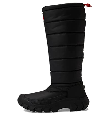 WFT2108WWU HUNTER WOMEN'S INTREPID TALL RAIN BOOT BLACK SIZE 9 - Like New