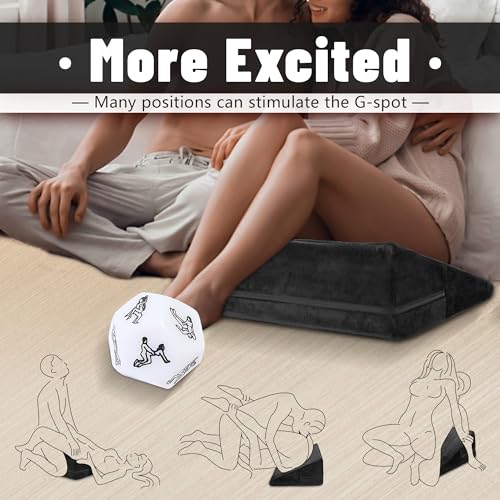 BREMENTREY Sex Pillow Wedge Position Pillow Sex Furniture Foam Sex Cushion Dice - Like New