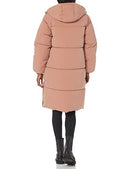 AMAZON ESSENTIAL WOMEN'S OVERSIZED LONG HOODED JACKET LIGHT BROWN XL - Like New
