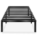 HAAGEEP Black Twin Metal Bed Frame No Boxspring 14 Inch Bed Frames Storage - Brand New