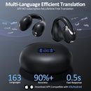 IAMJOY AI LANGUAGE TRANSLATION EARBUDS REAL TIME EARBUDS OPEN EAR CLIP - BLACK - Like New
