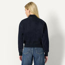 AMAZON ESSENTIALS WOMEN'S RELAXED-FIT DENIM BOMBER JACKET - RINSE DENIM - XS - Like New
