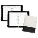 AT-A-GLANCE FAUX LEATHER FASHION STARTER SET UNDATED 7-RING DR1113-040 - CREAM - Brand New