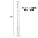 Senmit Cable Railing Corner Post Stainless Steel Square Fence 90°Bkt 36"x 2"x 2" - Brand New