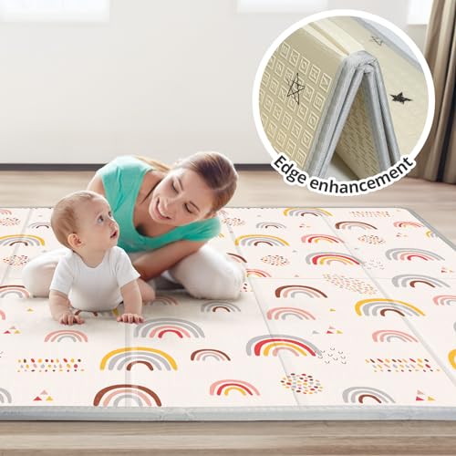 Foldable Baby Play Mat, PIGLOG Waterproof Playmats for Babies and Toddlers Kids - Like New