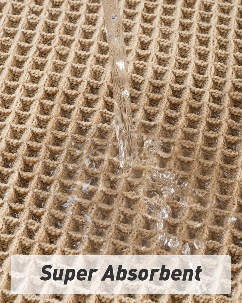 GENERIC UPGRADED WAFFLE BATH MAT, SUPER ABSORBENT NON SLIP BATH MATS 18 x 30 - Like New