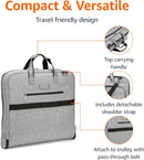 AMAZON BASICS CARRY-ON GARMENT BAG TRAVEL BUSINESS TRIPS SHOULDER STRAP - GRAY - Like New