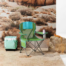 EMBARK OVERSIZED OUTDOOR PORTABLE MESH CAMP CHAIR, 38.8H X 35.4W - GREEN - Like New