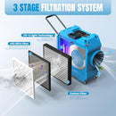 TOOLBOOX AIR SCRUBBER WITH 3-STAGE FILTRATION, 970CFM HEPA AIR - Scratch & Dent