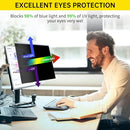 DEJIMAX 2-Pack 27" Computer Privacy Monitor Anti-Blue Light Blocked - Blue/Clear - Brand New