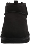 1116109 UGG WOMEN CLASSIC ULTRA MINI BOOT BLACK Size 10 - Like New